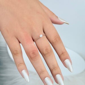 ANEL SOLITÁRIO PRATA 925