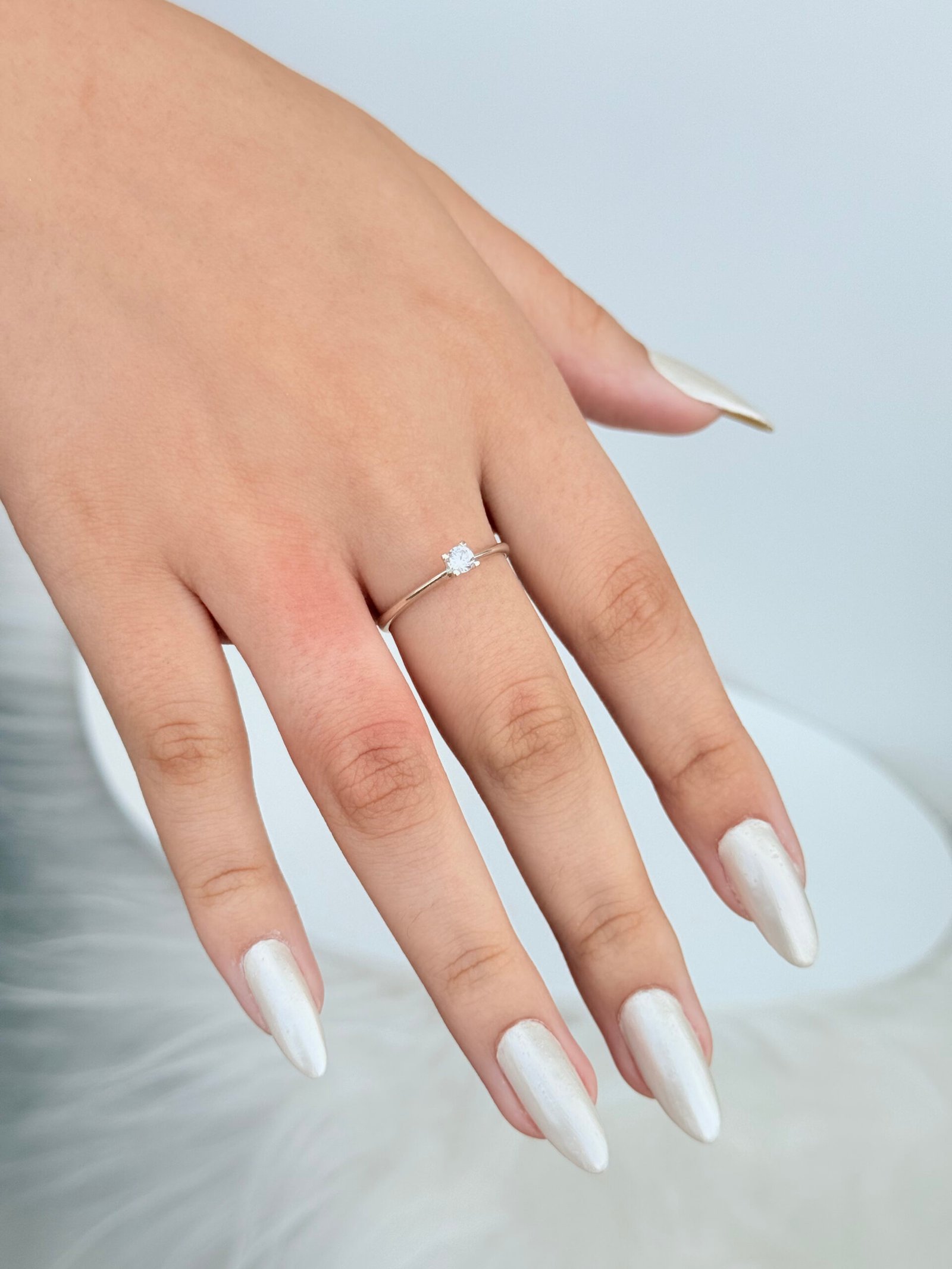 ANEL SOLITÁRIO PRATA 925