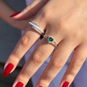 2 PEÇAS ANEIS PRATA 925