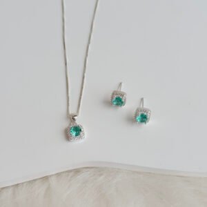 CONJUNTO PRATA 925 COLAR/BRINCOS