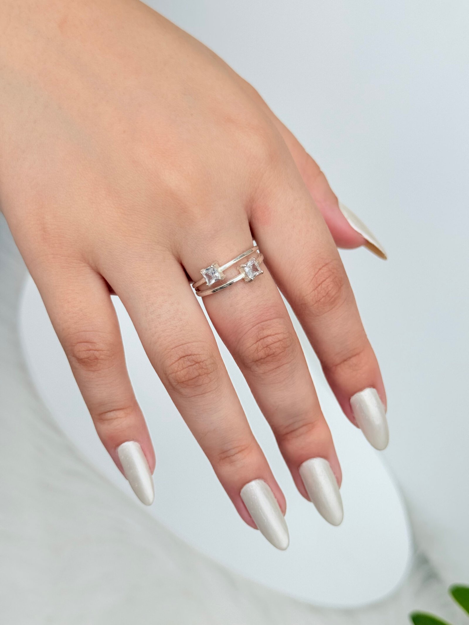 ANEL ARO DUPLO EM PRATA 925