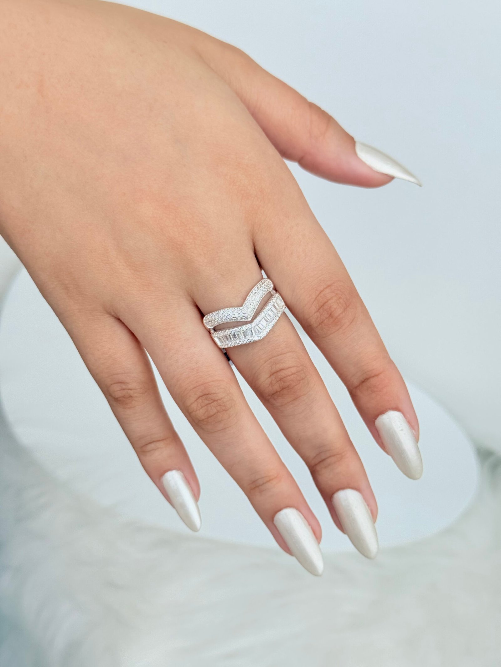 ANEL 2 AROS EM PRATA 925