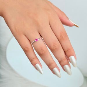 ANEL SOLITÁRIO PRATA 925