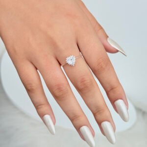 ANEL SOLITÁRIO EM PRATA 925