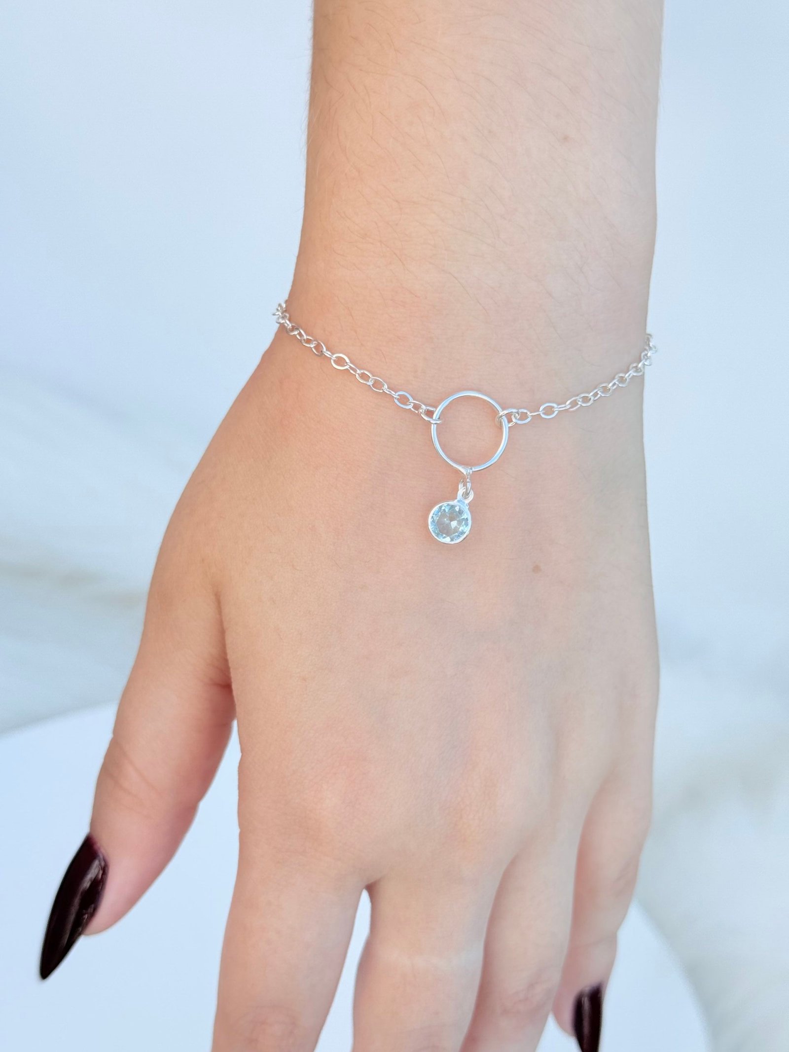 PULSEIRA EM PRATA 925 MANDALA E CRISTAL