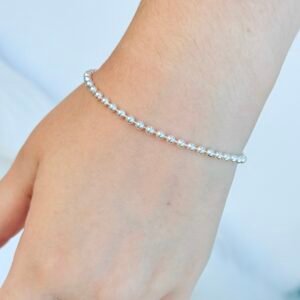 PULSEIRA EM PRATA 925 BOLINHAS