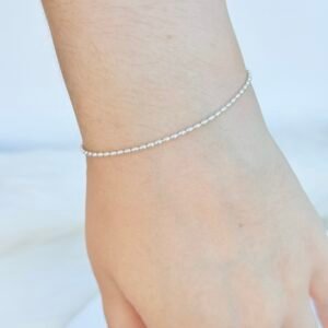 PULSEIRA EM PRATA 925 BOLINHAS