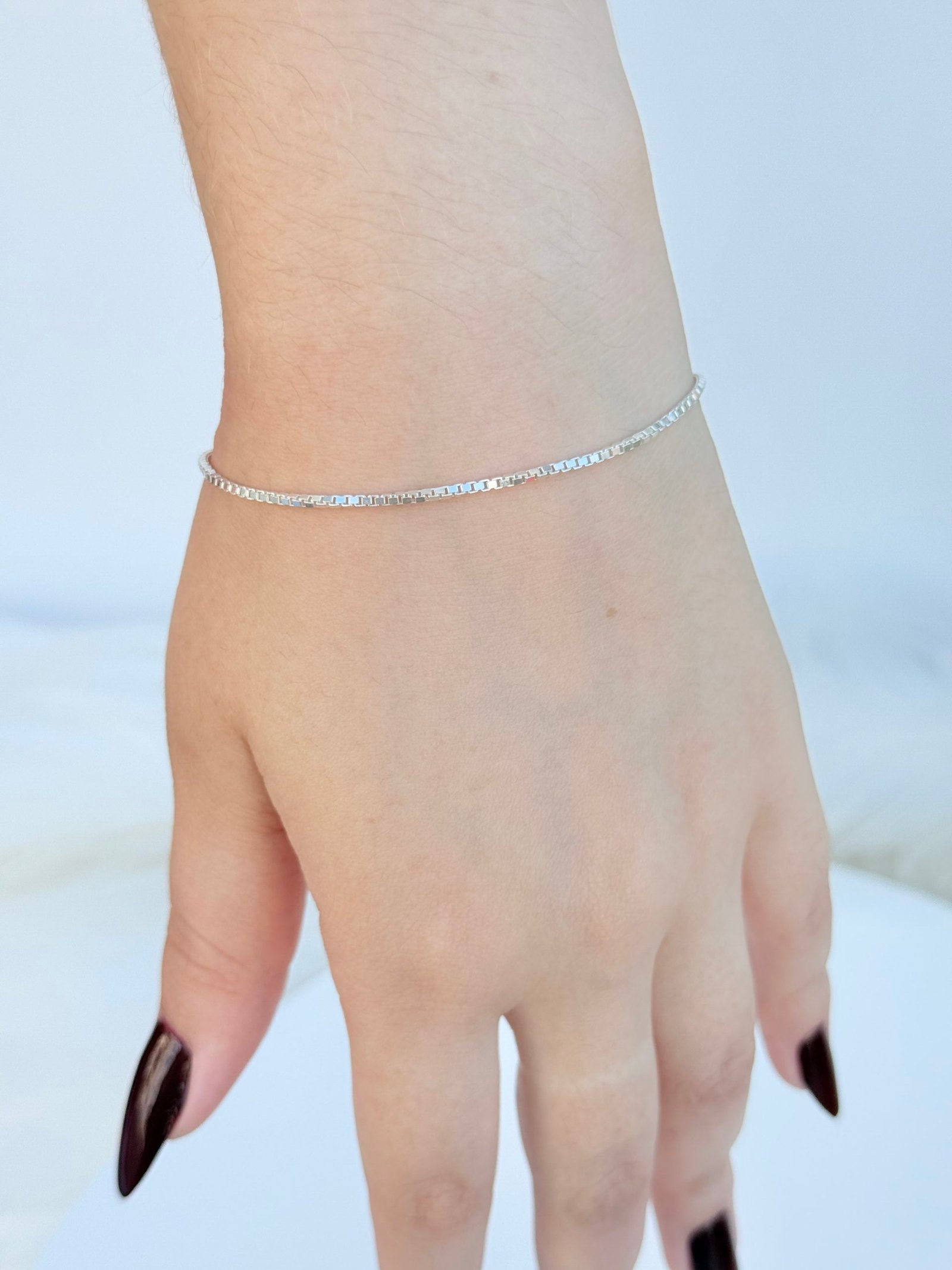 PULSEIRA EM PRATA 925 VENEZIANA 1MM