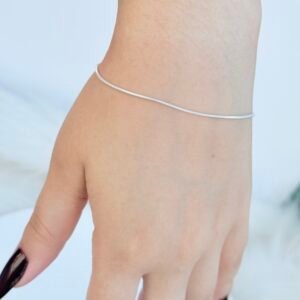 PULSEIRA EM PRATA 925 RABO DE RATO