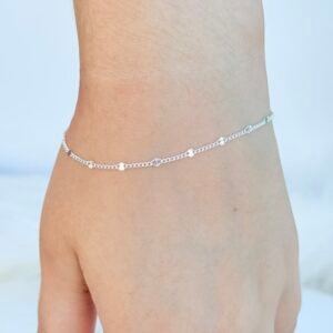 PULSEIRA EM PRATA 925 COM CORTES DIAMANTADOS