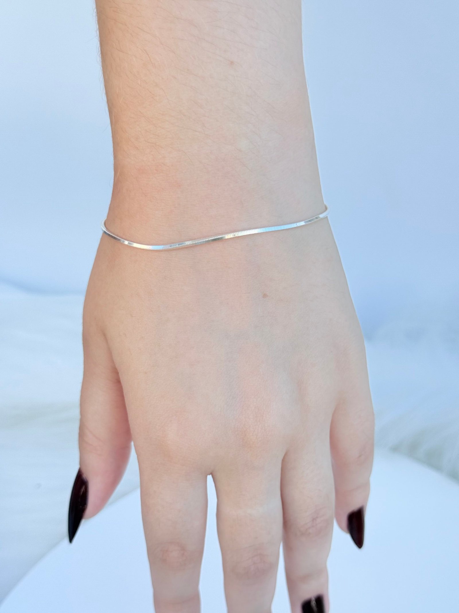 PULSEIRA EM PRATA 925 FIO LAMINADO