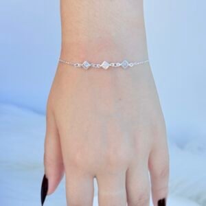 PULSEIRA EM PRATA 925 CRISTAIS