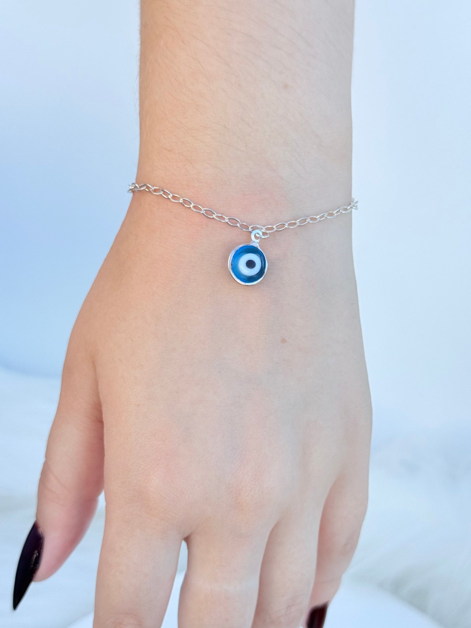 PULSEIRA EM PRATA 925 OLHO GREGO