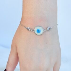 PULSEIRA EM PRATA 925 OLHO GREGO