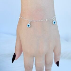 PULSEIRA EM PRATA 925 OLHO GREGO