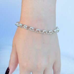 PULSEIRA EM PRATA 925 //PORTUGUESA 6MM