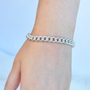 PULSEIRA EM PRATA 925 ELO GRUMET //DETALHE EM FECHO BOIA