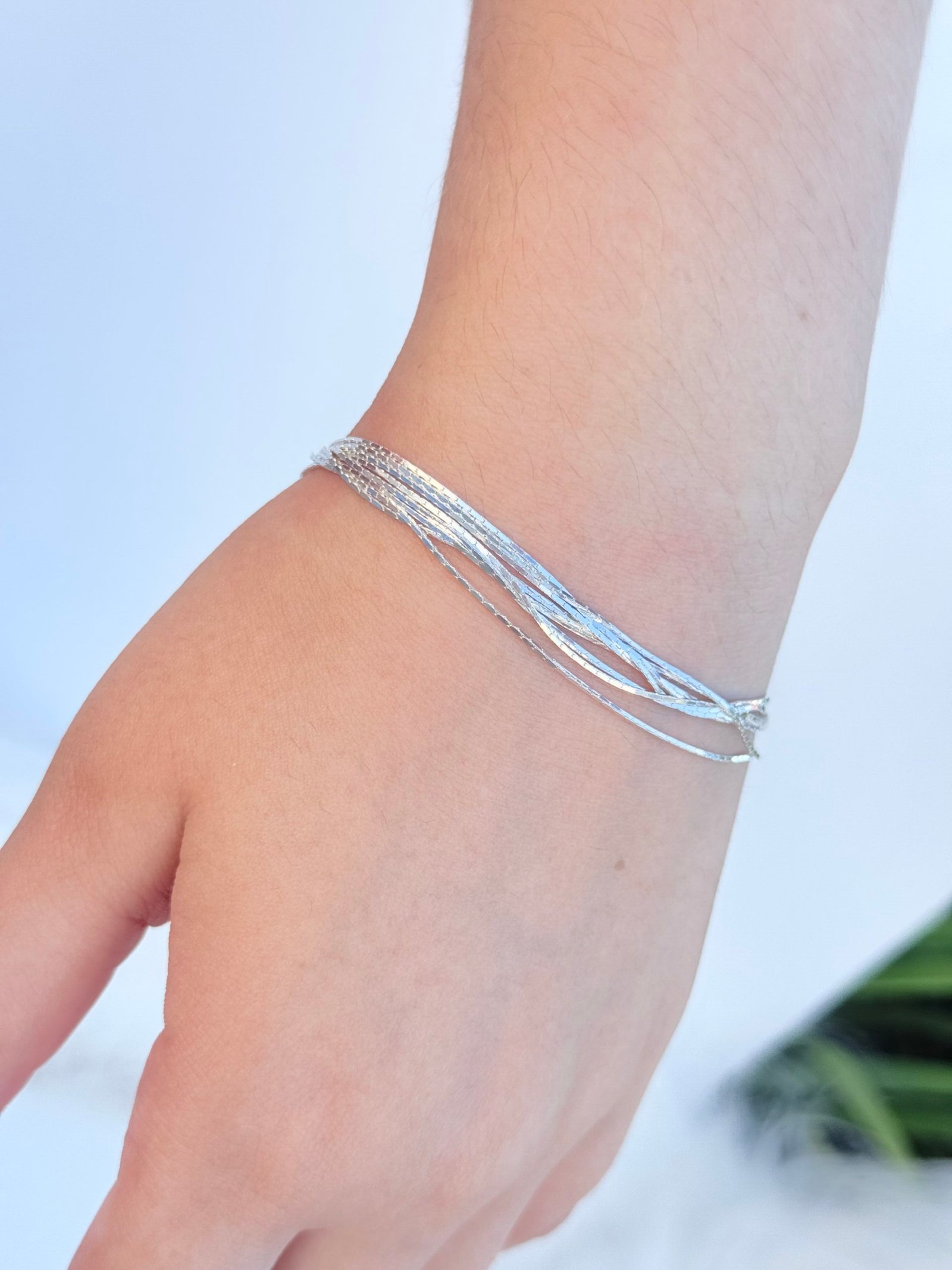 PULSEIRA EM PRATA 925 8 FIOS