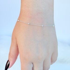 PULSEIRA PRATA 925 BOLINHAS