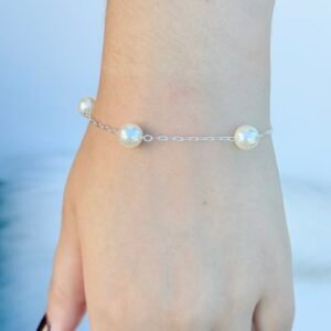 PULSEIRA EM PRATA 925 // PÉROLA SINTÉTICA