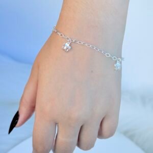 PULSEIRA EM PRATA 925 BORBOLETAS