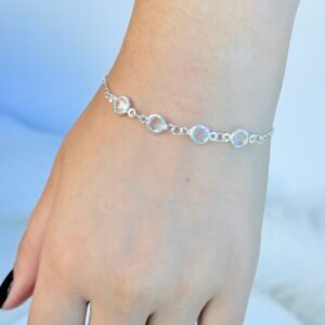 PULSEIRA EM PRATA 925 CRISTAIS