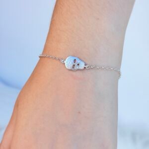 PULSEIRA EM PRATA 925 CAVEIRA