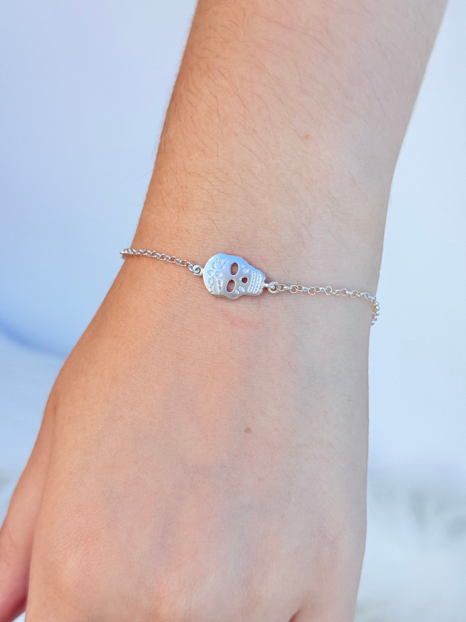 PULSEIRA EM PRATA 925 CAVEIRA