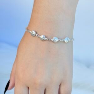 PULSEIRA EM PRATA 925 PENDANTES DE SOL