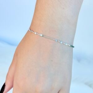 PULSEIRA EM PRATA 925 LAMINADA TORCIDA