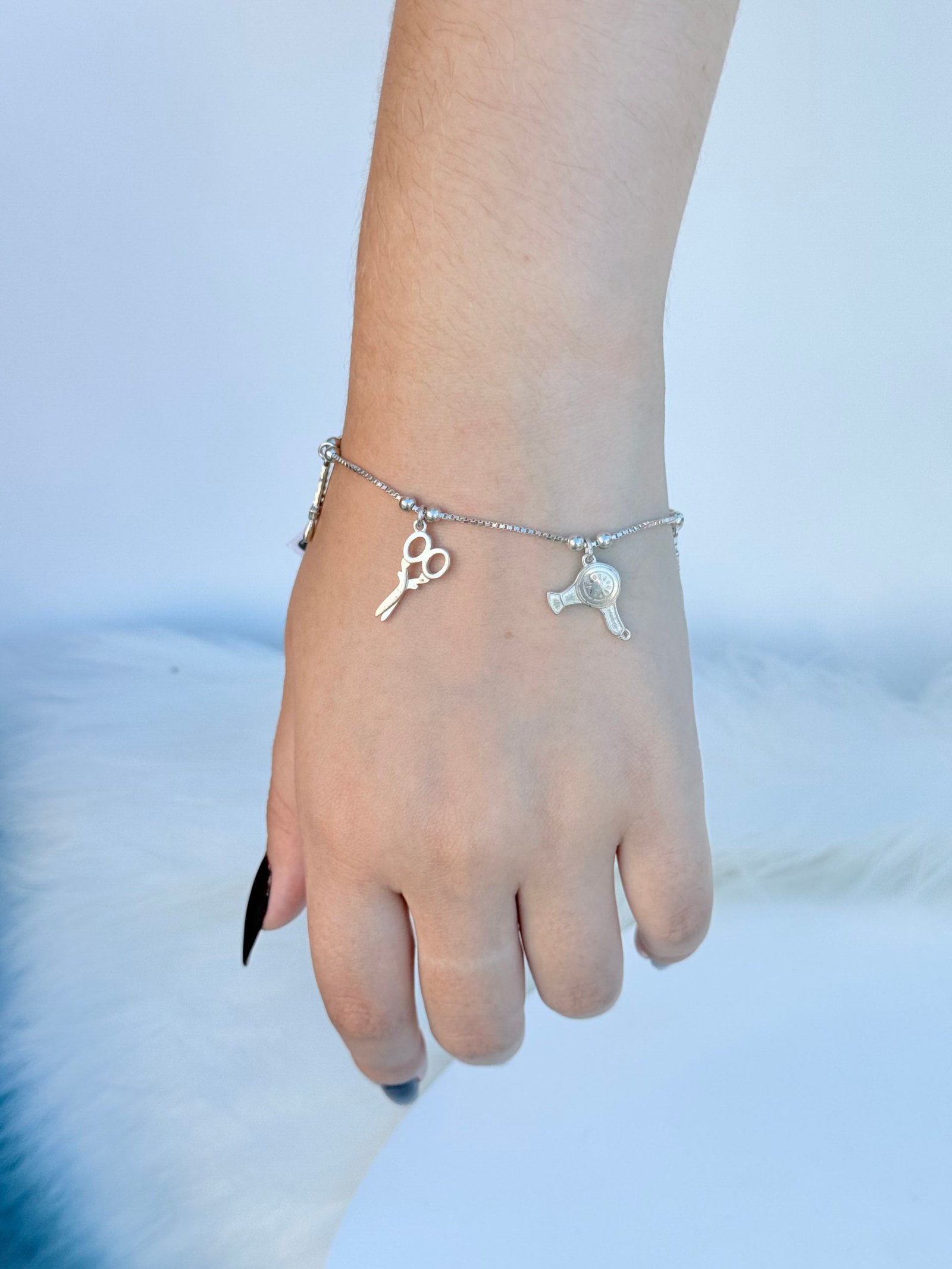 PULSEIRA EM PRATA 925 BERLOQUES CABELEIREIRA