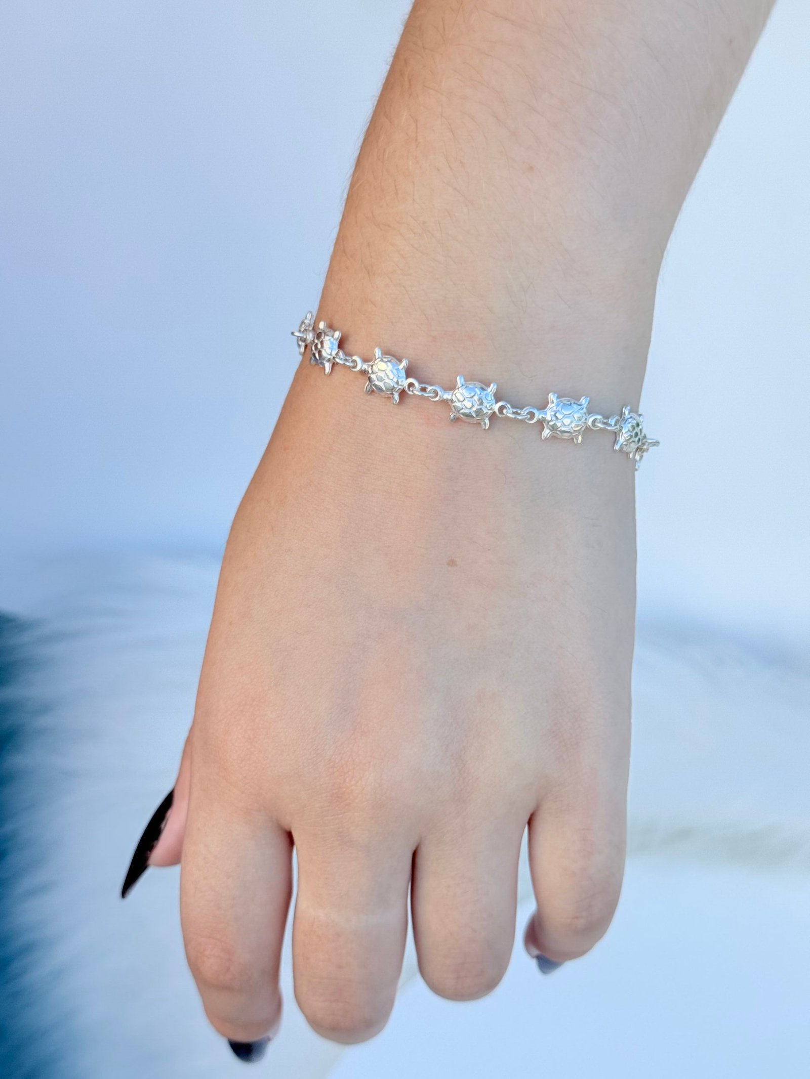 PULSEIRA EM PRATA 925 TARTARUGA