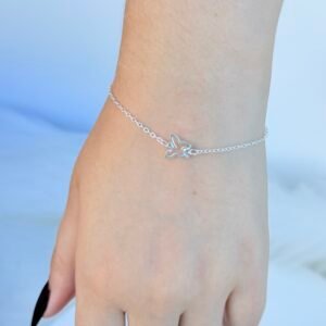 PULSEIRA EM PRATA 925 BORBOLETA