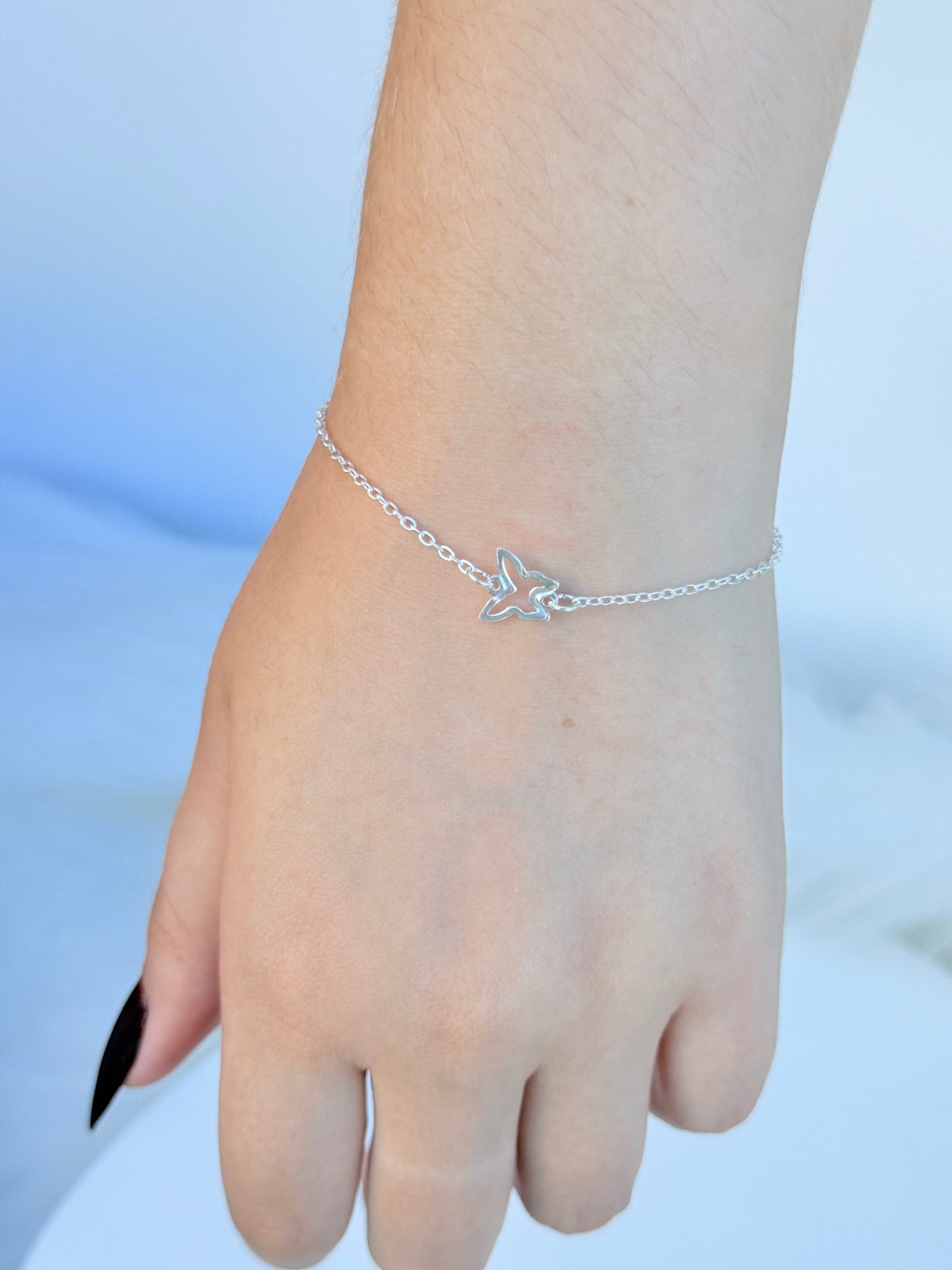 PULSEIRA EM PRATA 925 BORBOLETA