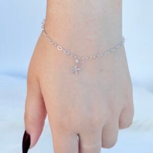 PULSEIRA EM PRATA 925 ESTRELA DO MAR