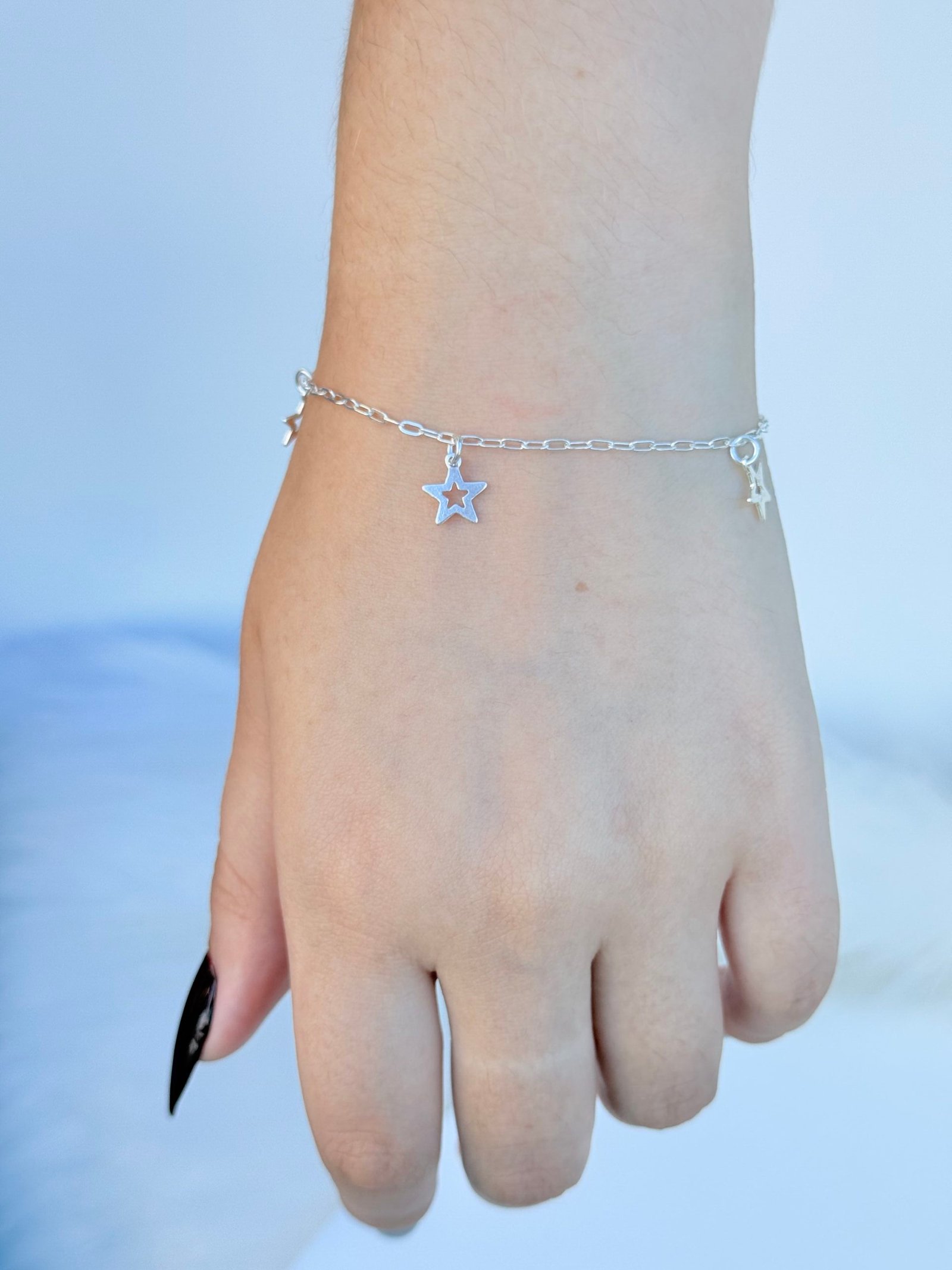 PULSEIRA EM PRATA 925 ESTRELAS