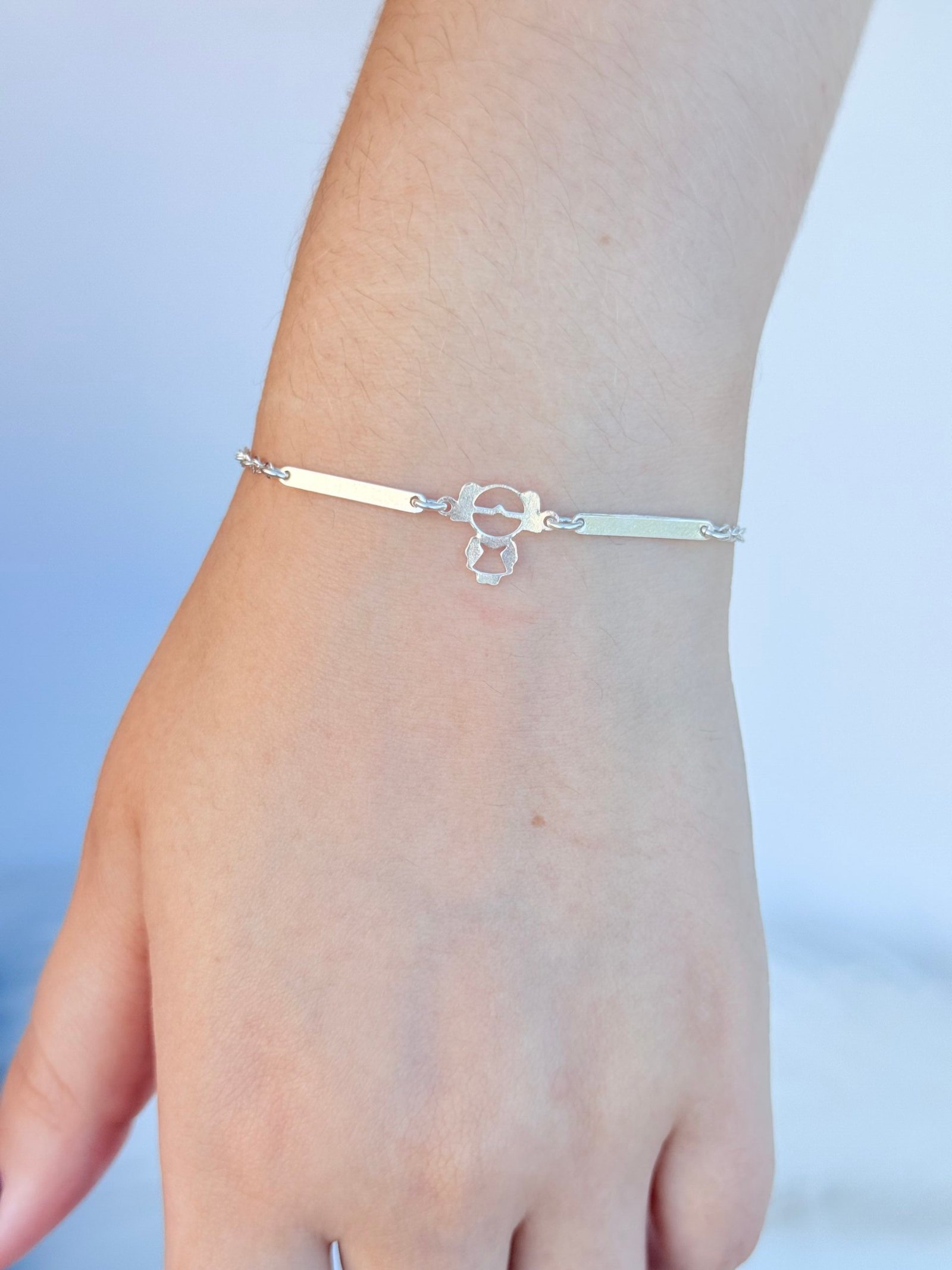 PULSEIRA EM PRATA 925 MENINA