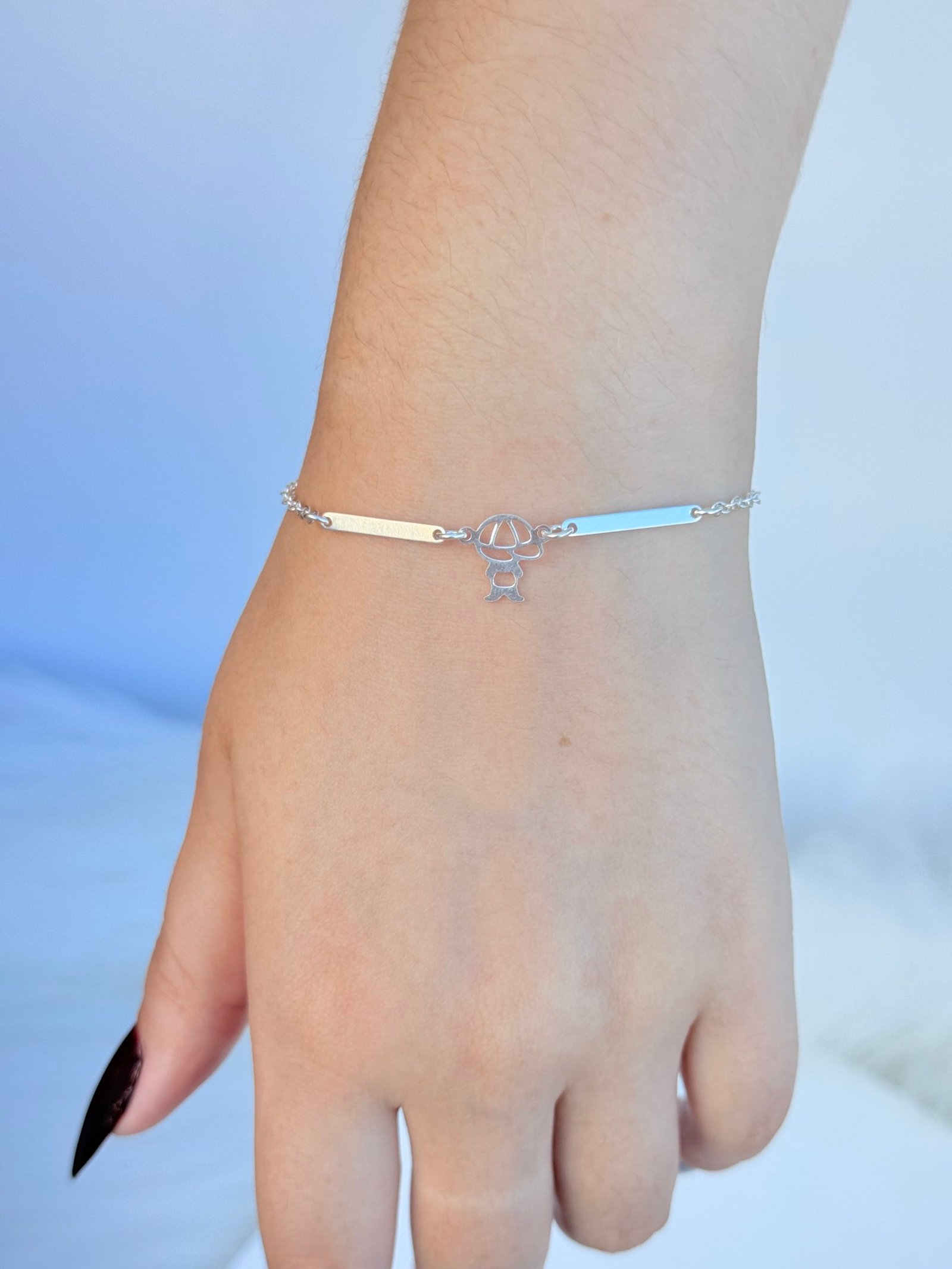 PULSEIRA EM PRATA 925 MENINO
