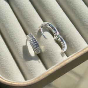 ARGOLA CLICKER EM PRATA 925