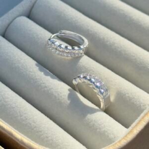 ARGOLA CLICKER EM PRATA 925