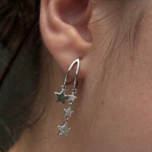 BRINCO EM PRATA 925 ESTRELAS
