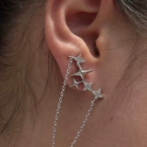 BRINCO EM PRATA 925 CONSTELAÇÃO DE ESTRELAS