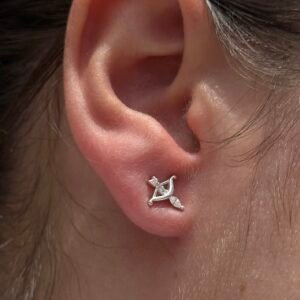 BRINCO EM PRATA 925 ARCOE FLECHA