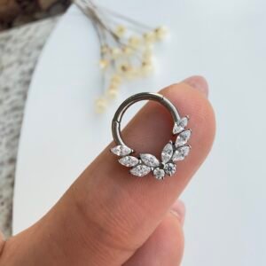 PIERCING TITÂNIO SEG CLICKER DAITH BORBOLETA
