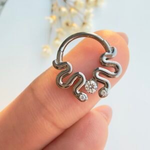 PIERCING TITÂNIO SEG CLICKER DAITH COBRA