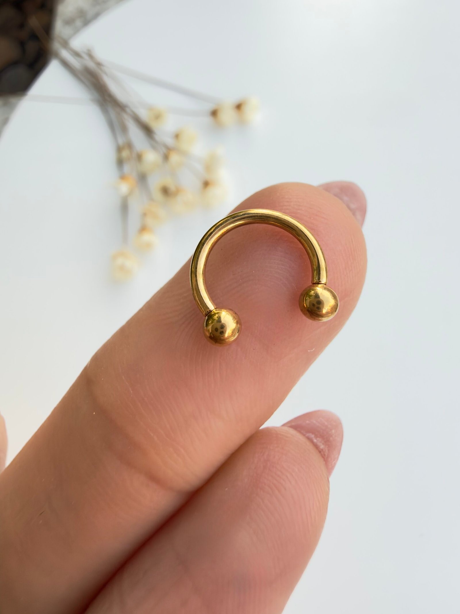 PIERCING TITÂNIO SEG CLICKER DAITH FERRADURA