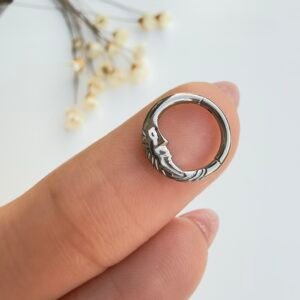 PIERCING TITÂNIO SEG CLICKER DAITH LUA