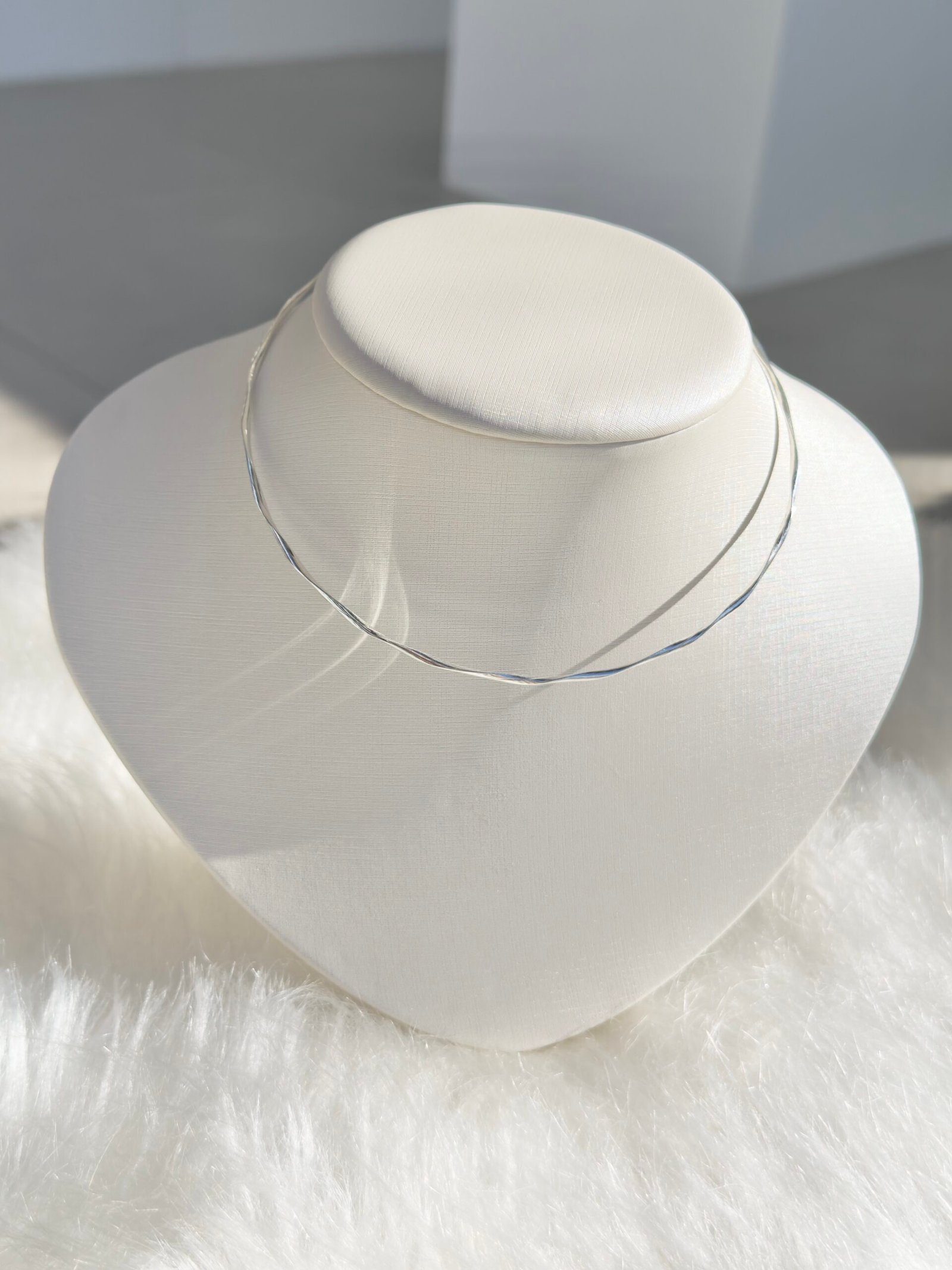 CHOKER PRATA 925 ARO LISO TORCIDO