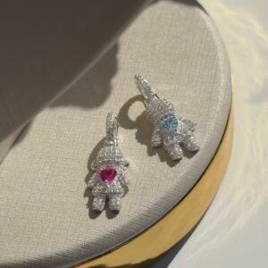 PINGENTE PRATA 925 FILHOS CRAVEJADOS