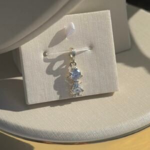 PINGENTE PRATA 925 MENINA COM ZIRCÔNIAS